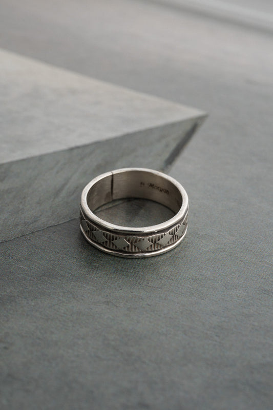 Bruce Morgan | Navajo Patterned Band Ring (USA)