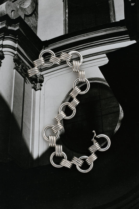 AGC|Coiled Wire Link Bracelet (UK, 1974)