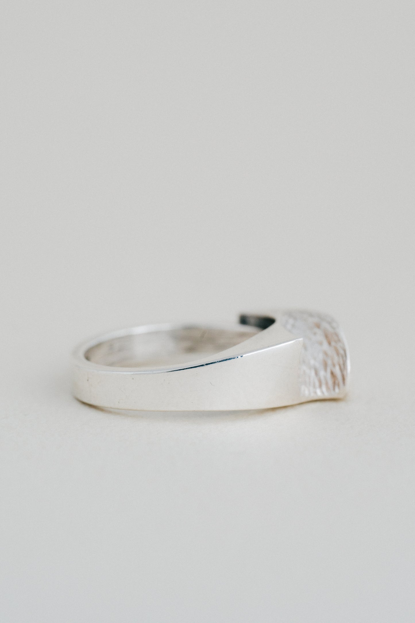 Matti J. Hyvärinen|Textured Modernist Ring (Finland, 1975)