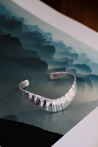 Sculptural Bangle (Mexico, Taxco)