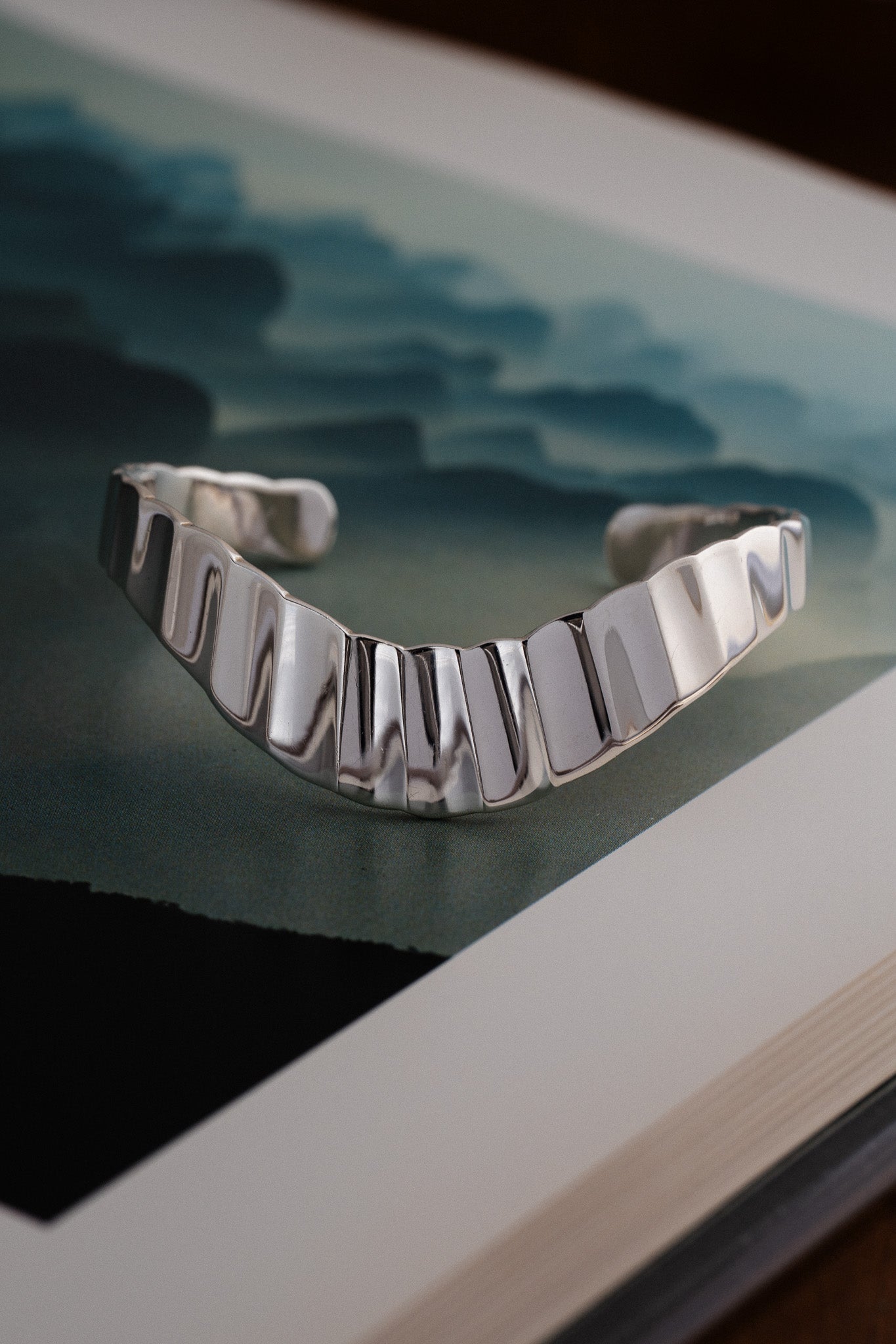 Sculptural Bangle (Mexico, Taxco)