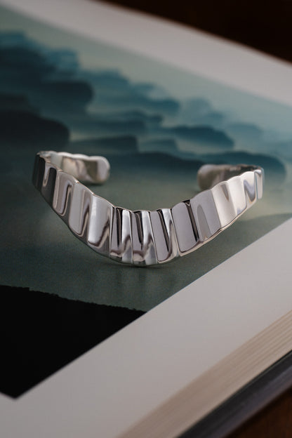 Sculptural Bangle (Mexico, Taxco)