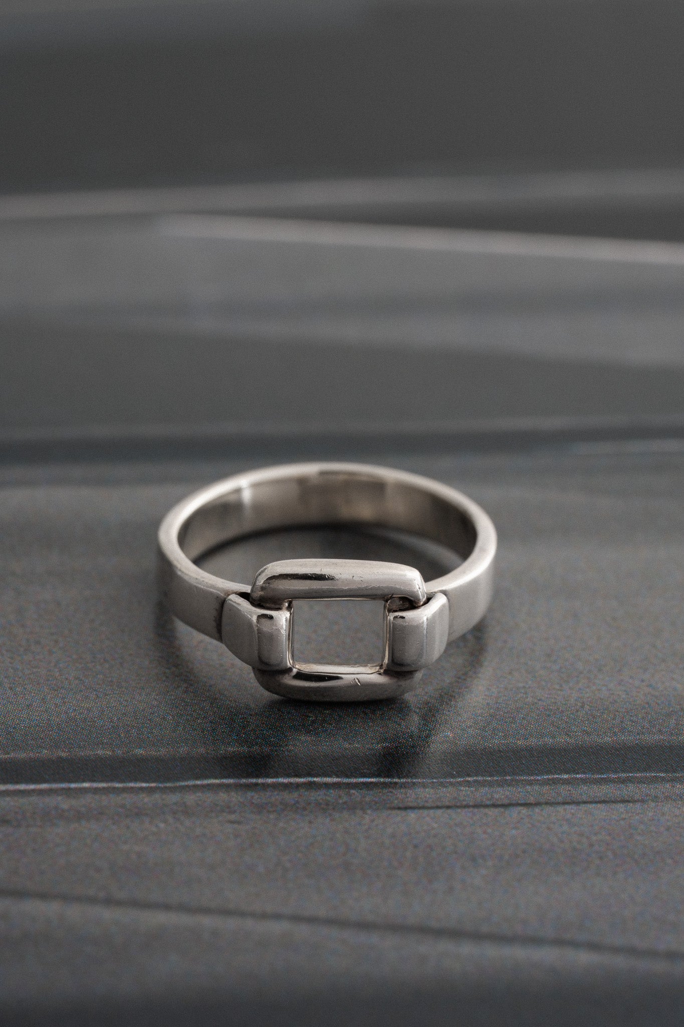 Square Link Design Ring