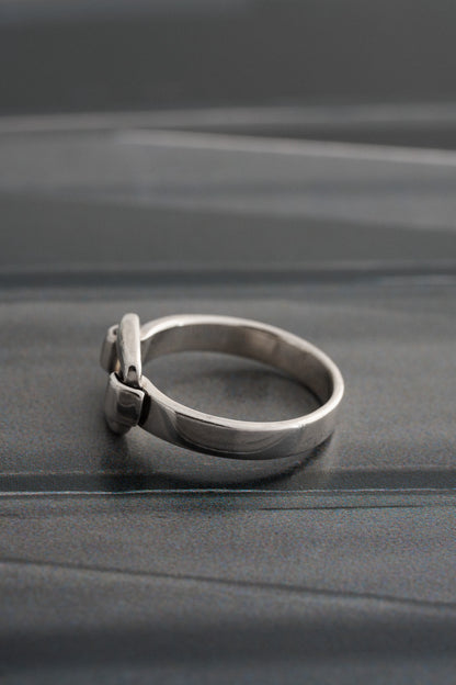 Square Link Design Ring