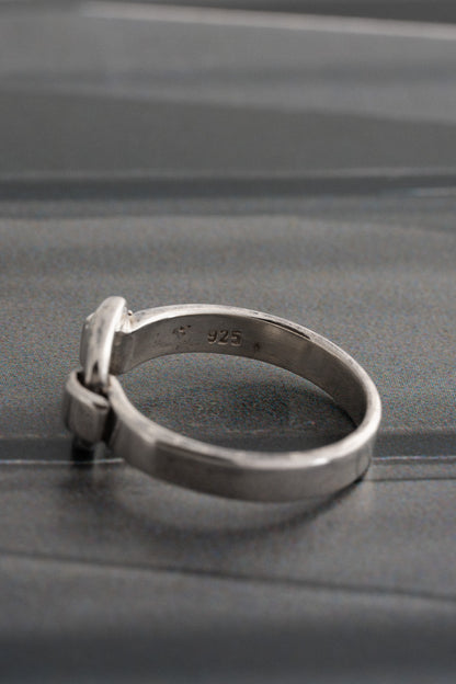 Square Link Design Ring