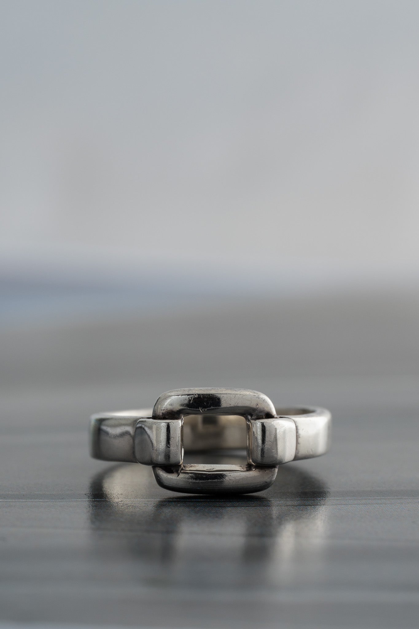 Square Link Design Ring