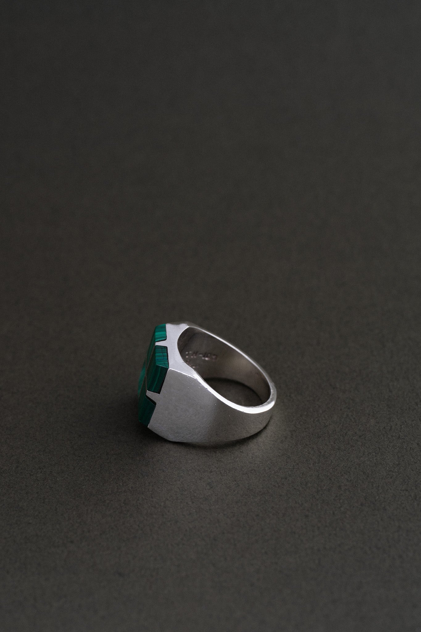 Malachite Inlay Ring (Taxco, Mexico)