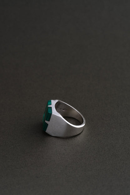 Malachite Inlay Ring (Taxco, Mexico)