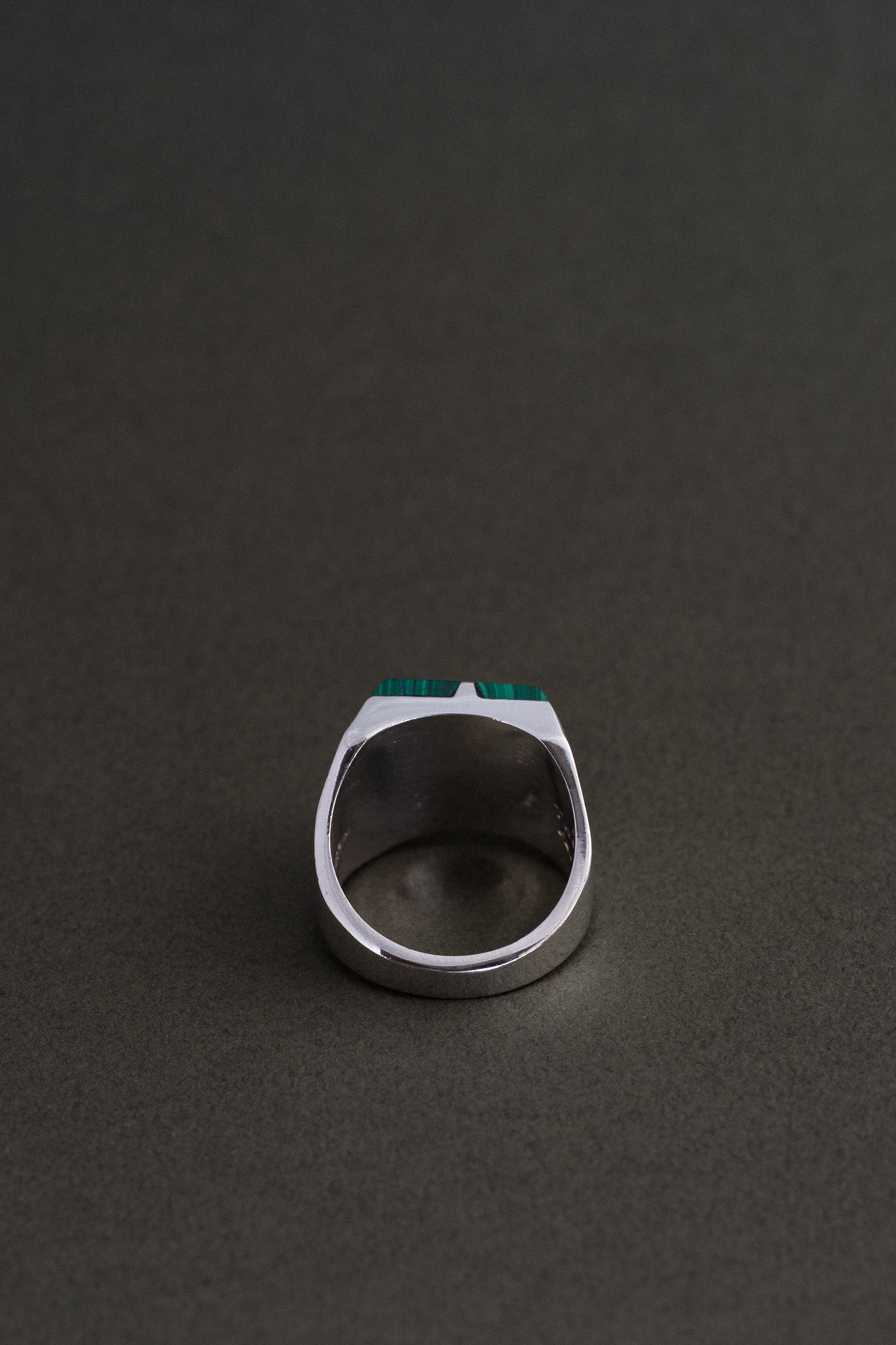 Malachite Inlay Ring (Taxco, Mexico)