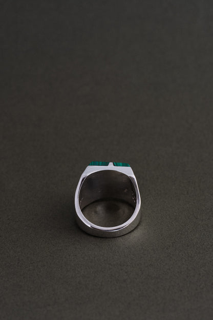 Malachite Inlay Ring (Taxco, Mexico)