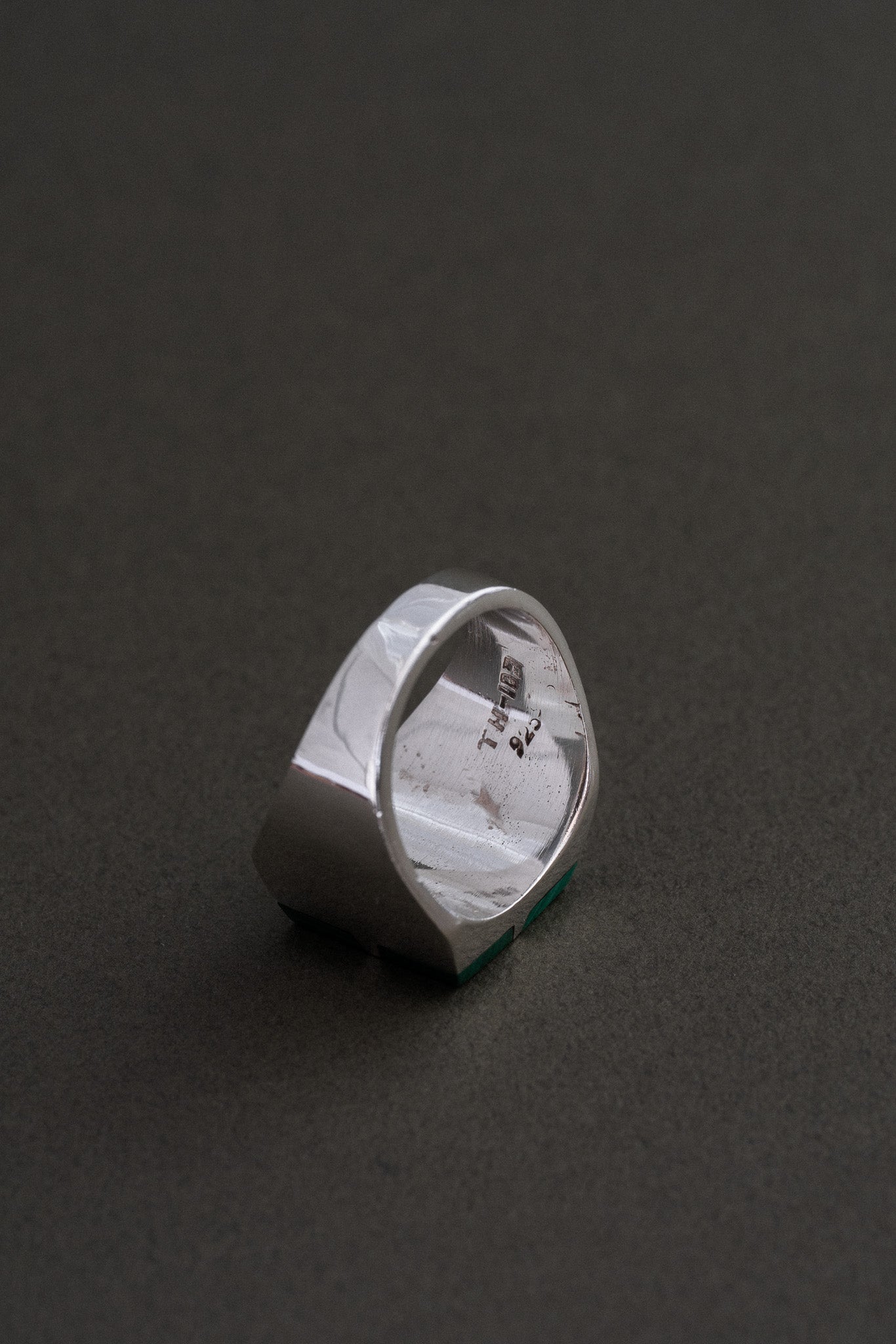 Malachite Inlay Ring (Taxco, Mexico)