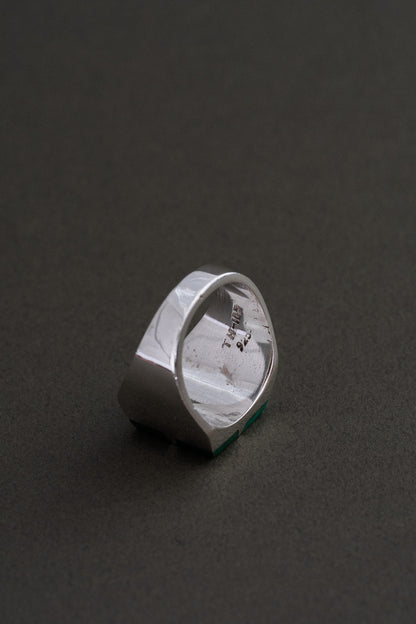 Malachite Inlay Ring (Taxco, Mexico)