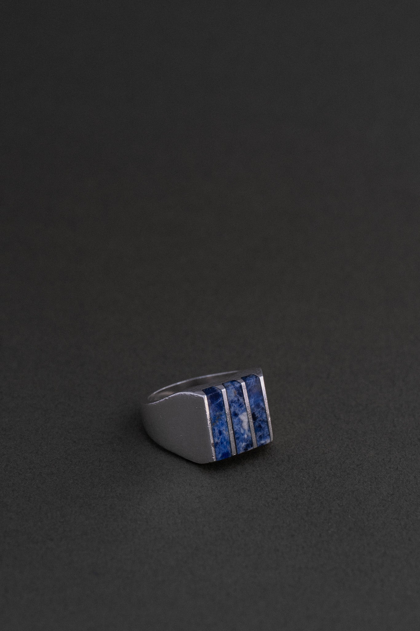 Sodalite Inlay Silver Ring (Mexico)