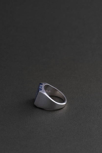 Sodalite Inlay Silver Ring (Mexico)