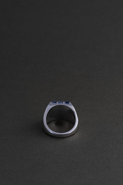 Sodalite Inlay Silver Ring (Mexico)