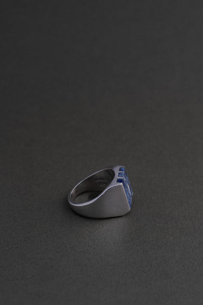Sodalite Inlay Silver Ring (Mexico)