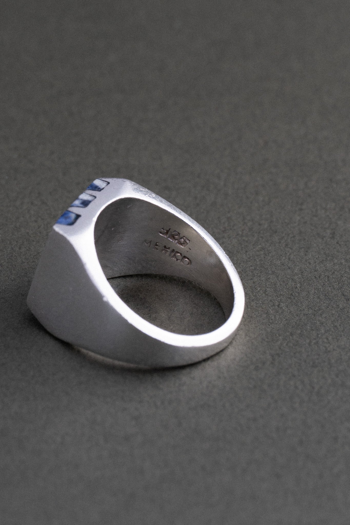 Sodalite Inlay Silver Ring (Mexico)