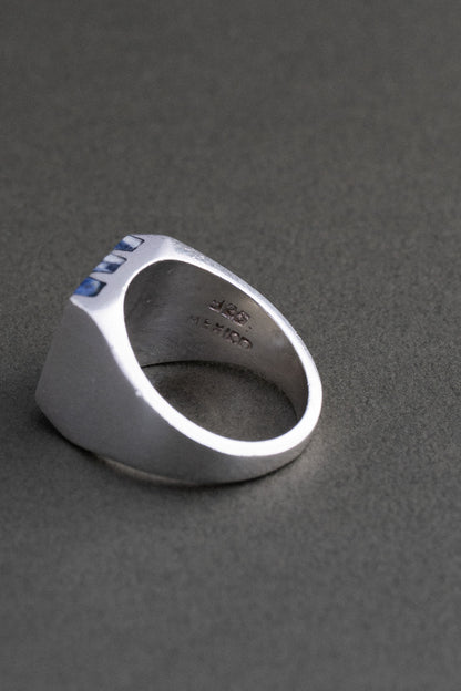 Sodalite Inlay Silver Ring (Mexico)