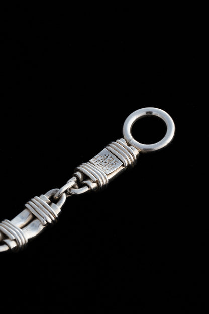 Wrapped Barrel Link Bracelet (Mexico, Taxco)