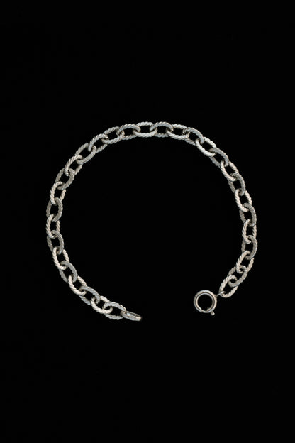 FBM｜Rope Texture Oval Link Bracelet (Germany)