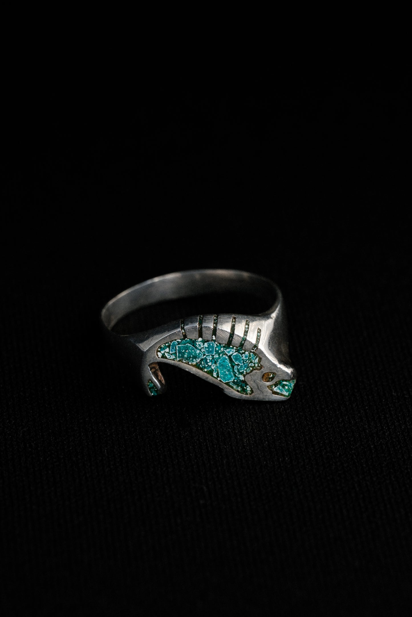 Fish Motif Inlay Ring (Mexico)