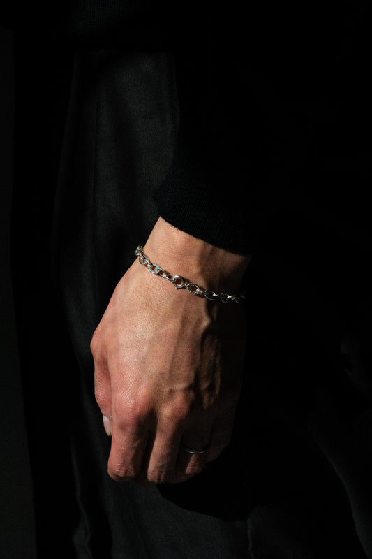 FBM｜Rope Texture Oval Link Bracelet (Germany)