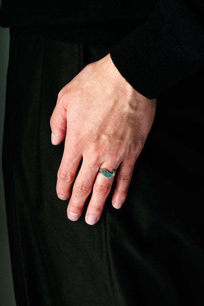 Fish Motif Inlay Ring (Mexico)