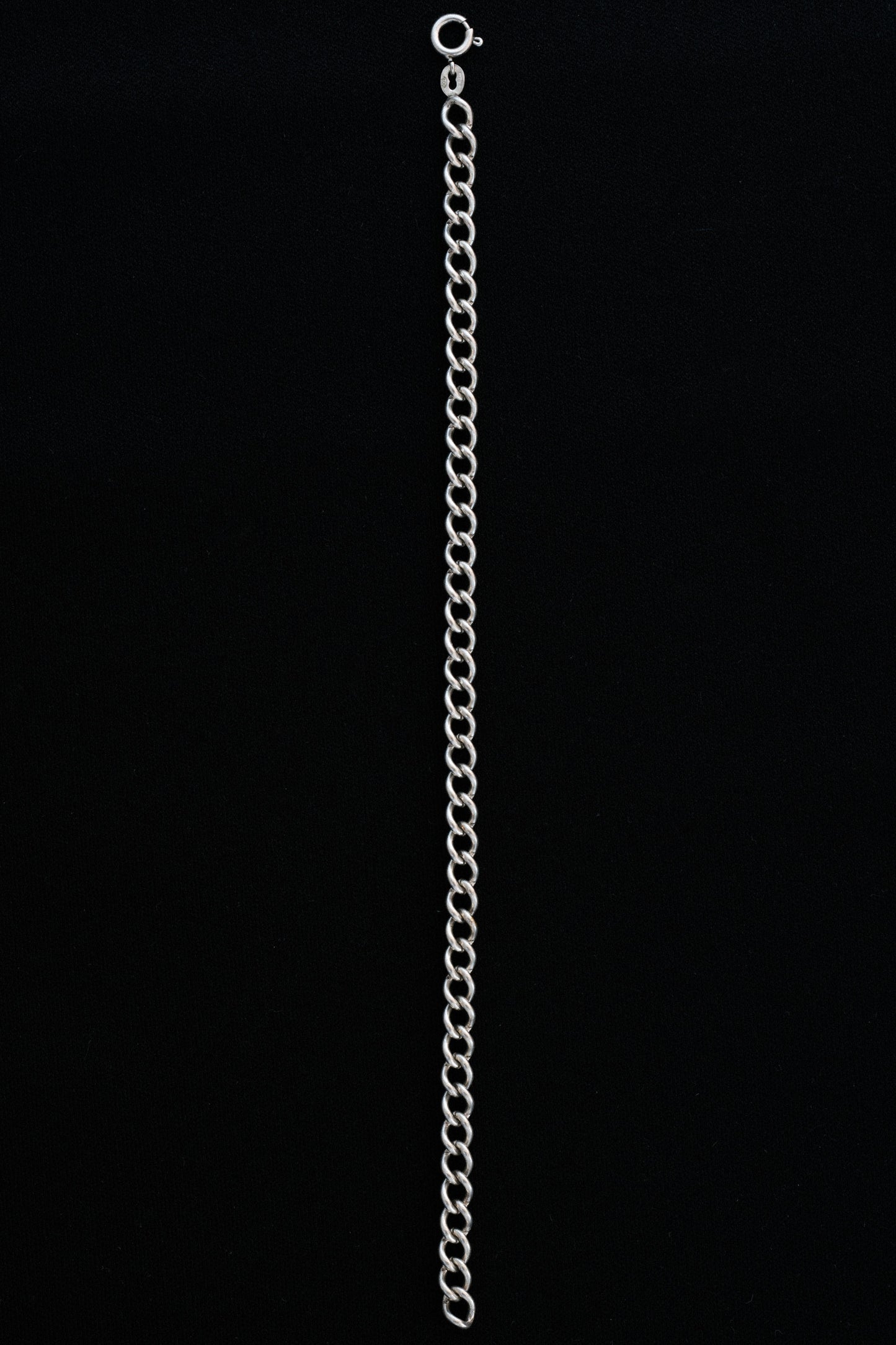 UNOAERRE｜Silver 800 Curb Chain Bracelet (Italy)