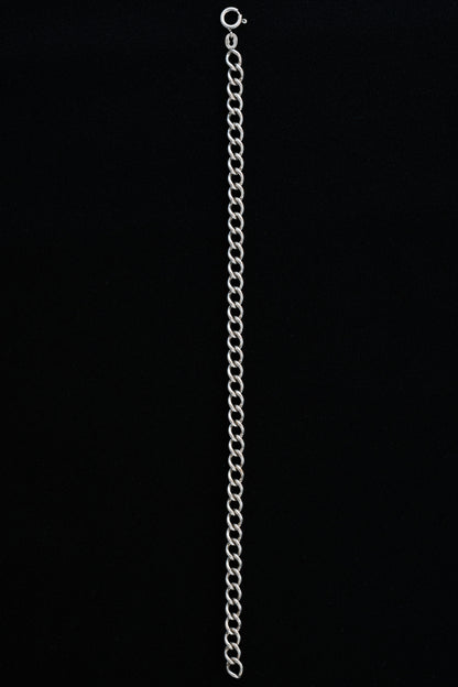 UNOAERRE｜Silver 800 Curb Chain Bracelet (Italy)