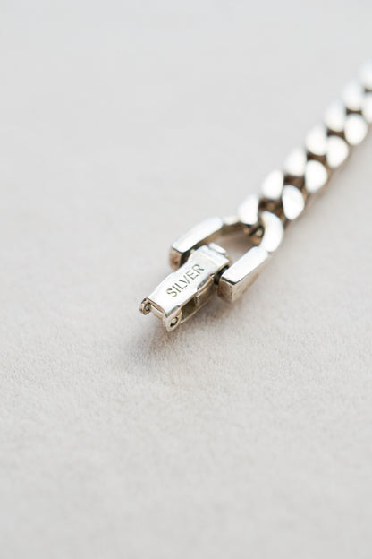Vintage｜Silver Curb Chain Bracelet