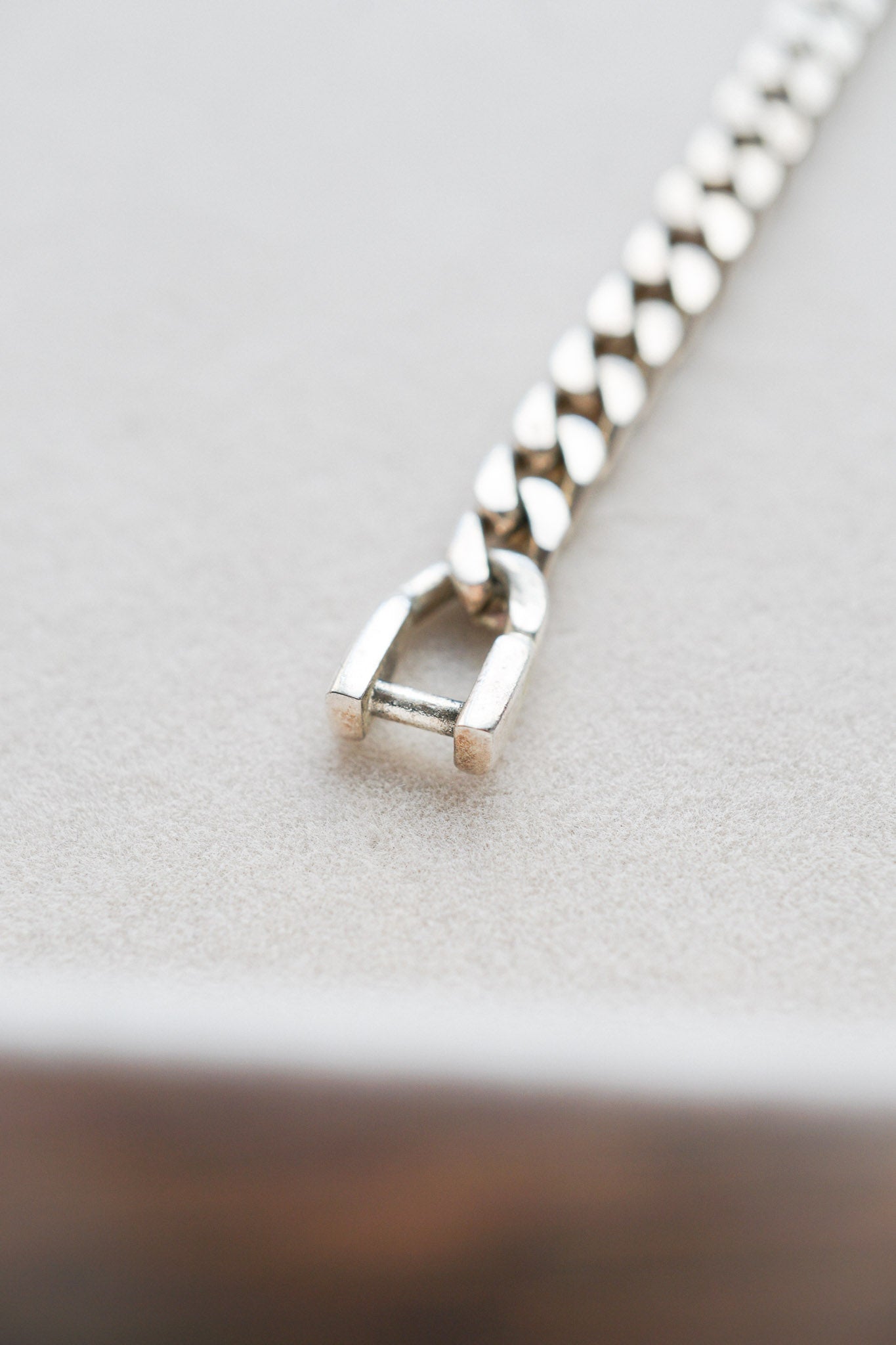 Vintage｜Silver Curb Chain Bracelet