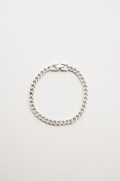 Vintage｜Silver Curb Chain Bracelet