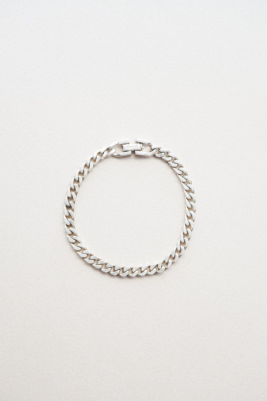 Vintage｜Silver Curb Chain Bracelet