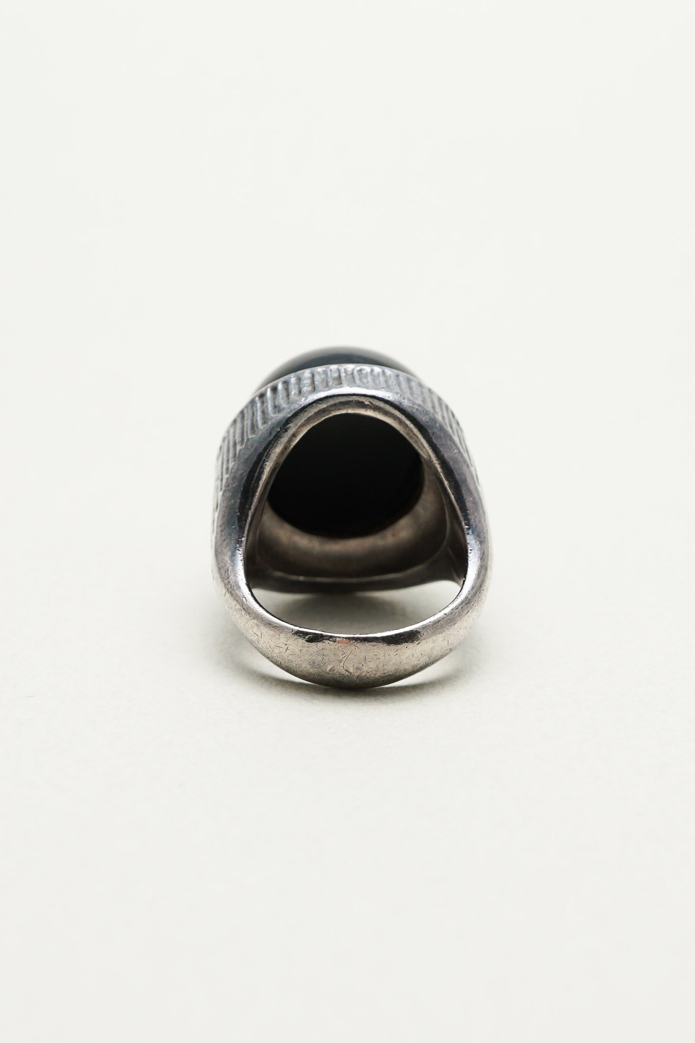 W&S Sørensen｜Oval Black Stone Ring (Denmark)