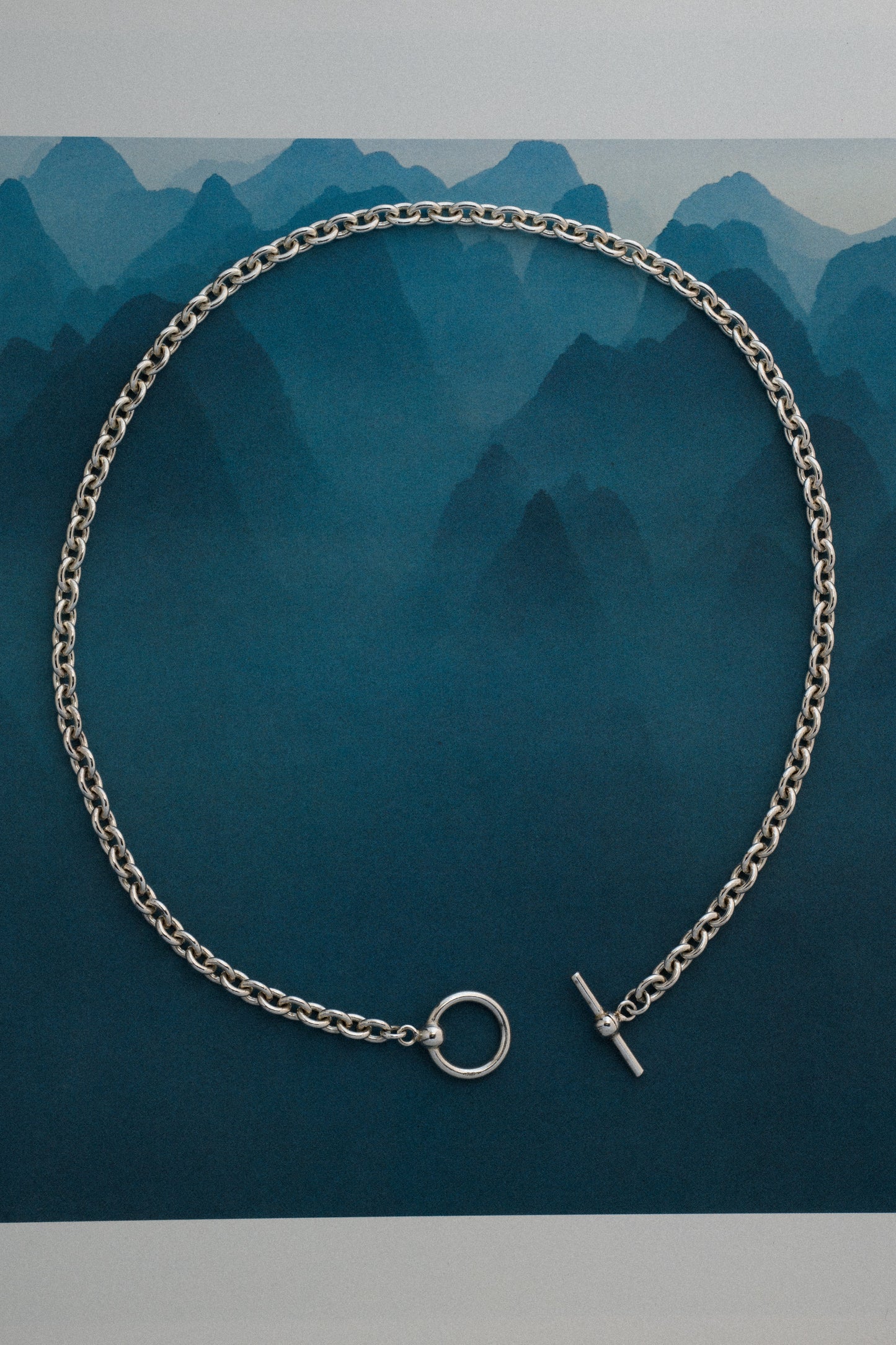 Oval Link Chain Toggle Necklace (UK, Birmingham)