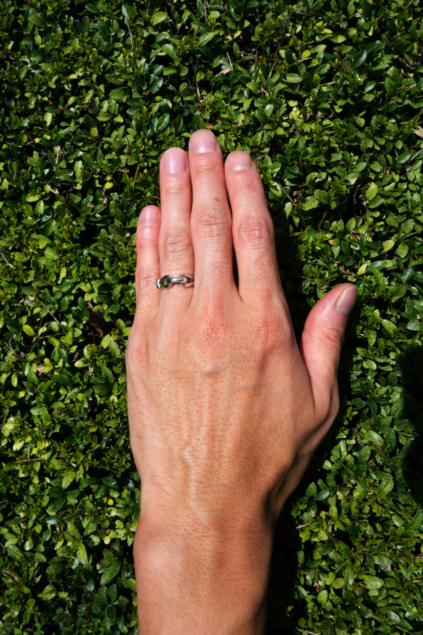 Horsebit Motif Double Band Ring