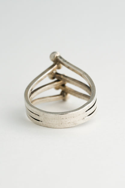 Multi Line Silver Ring (Mexico)