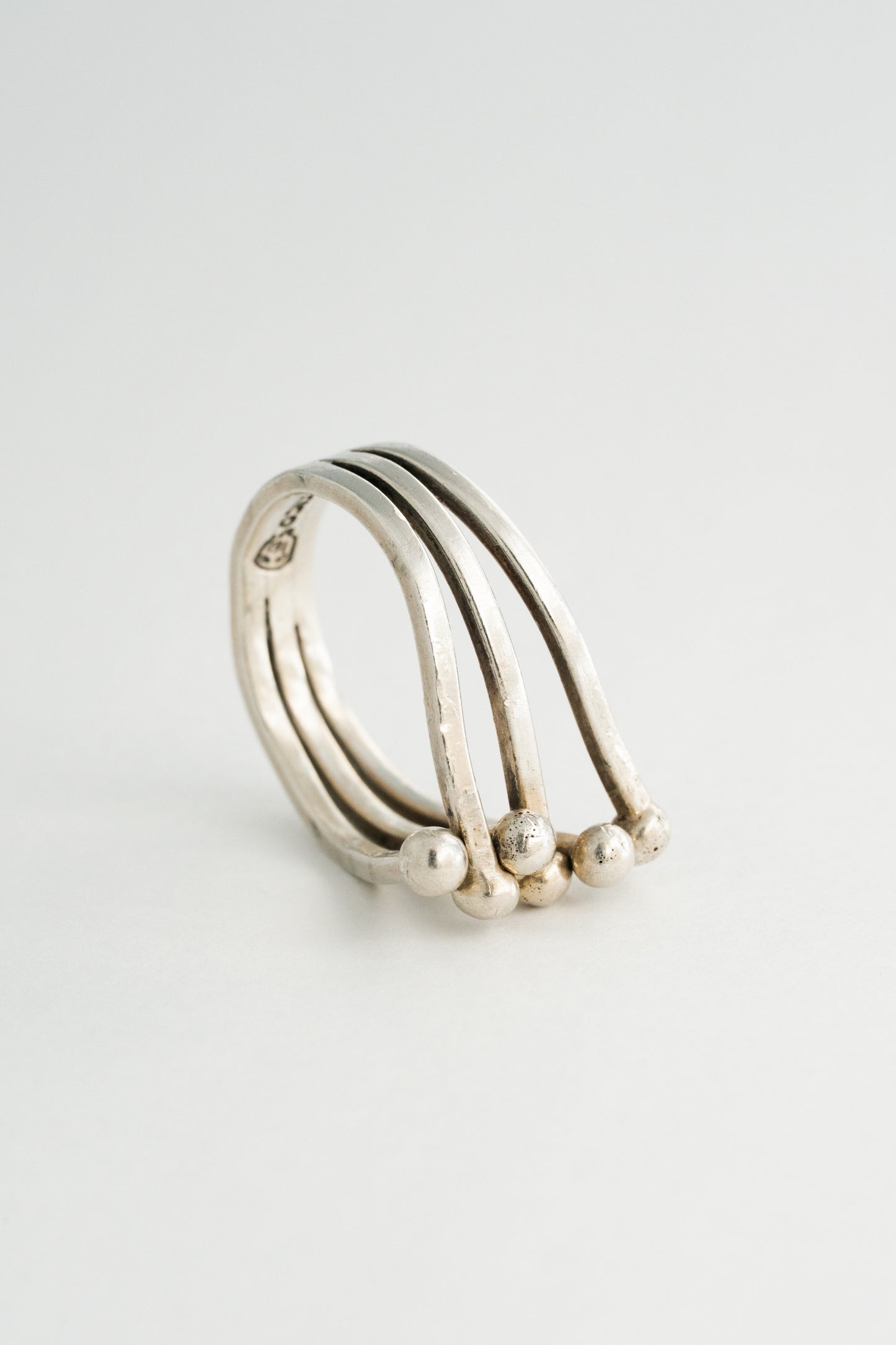 Multi Line Silver Ring (Mexico)