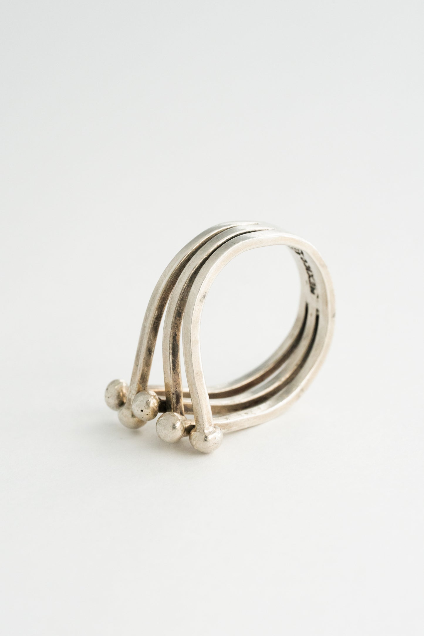 Multi Line Silver Ring (Mexico)