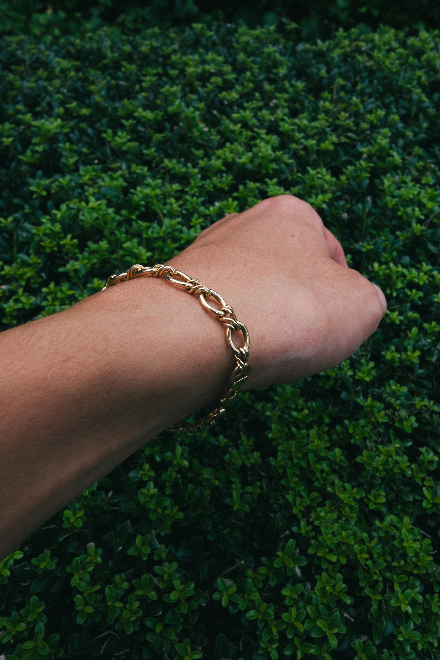 UNOAERRE｜Oval & Twist Link Bracelet (Italy)