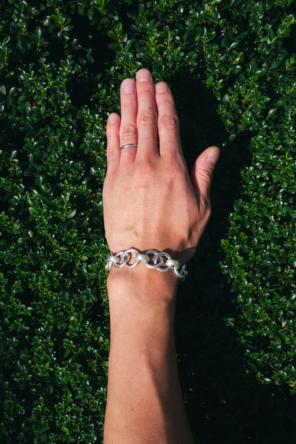 Textured Ring Link Bracelet (Mexico)