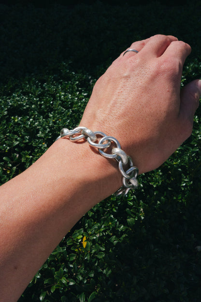 Textured Ring Link Bracelet (Mexico)