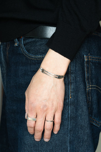 Modern Frame Bangle (Taxco, Mexico)