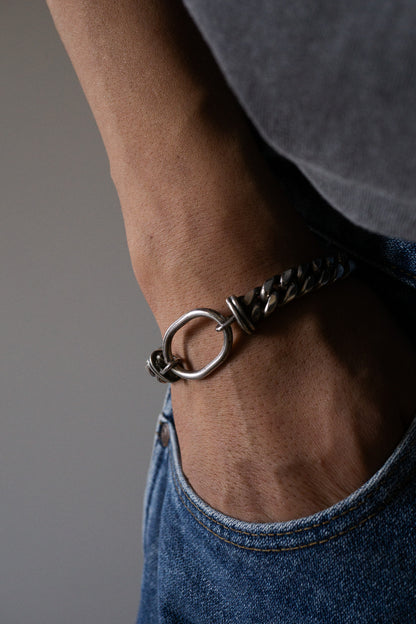 Mexican Oval Link Chain Bracelet (Mexico)