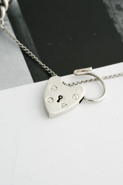 Georg Jensen｜Heart Padlock Chain Bracelet (UK Import)