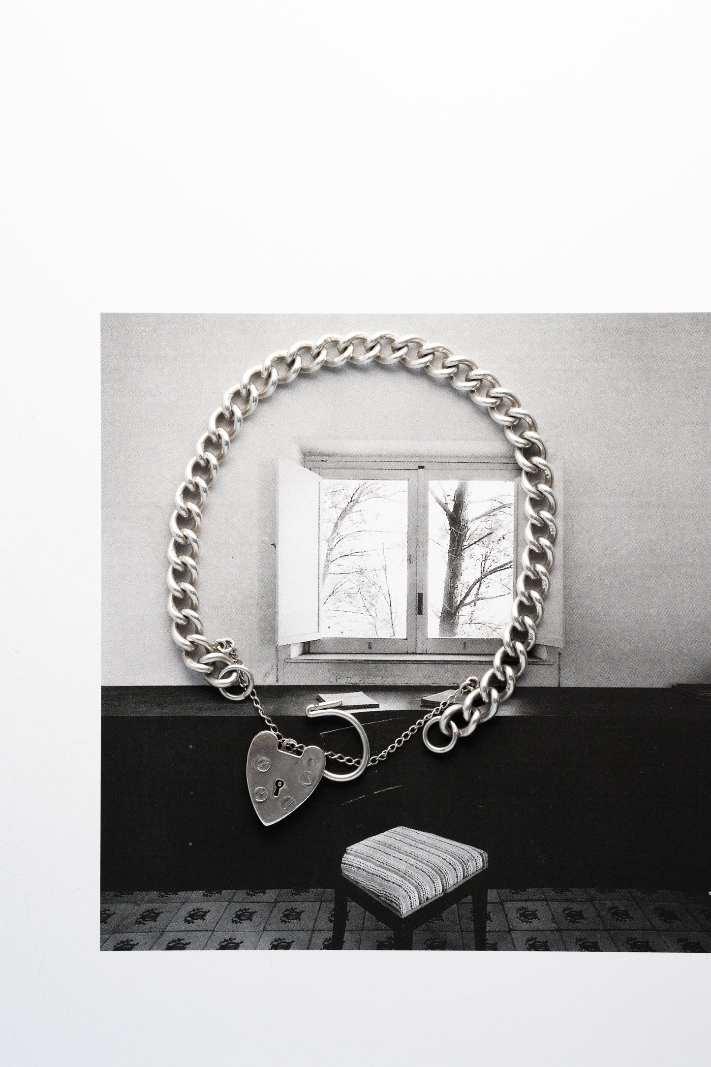 Georg Jensen｜Heart Padlock Chain Bracelet (UK Import)