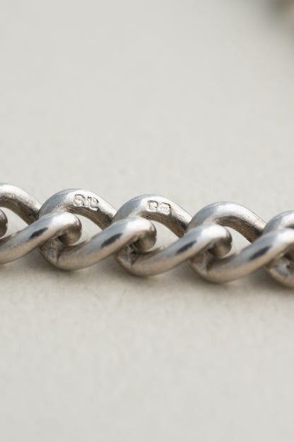 Georg Jensen｜Heart Padlock Chain Bracelet (UK Import)