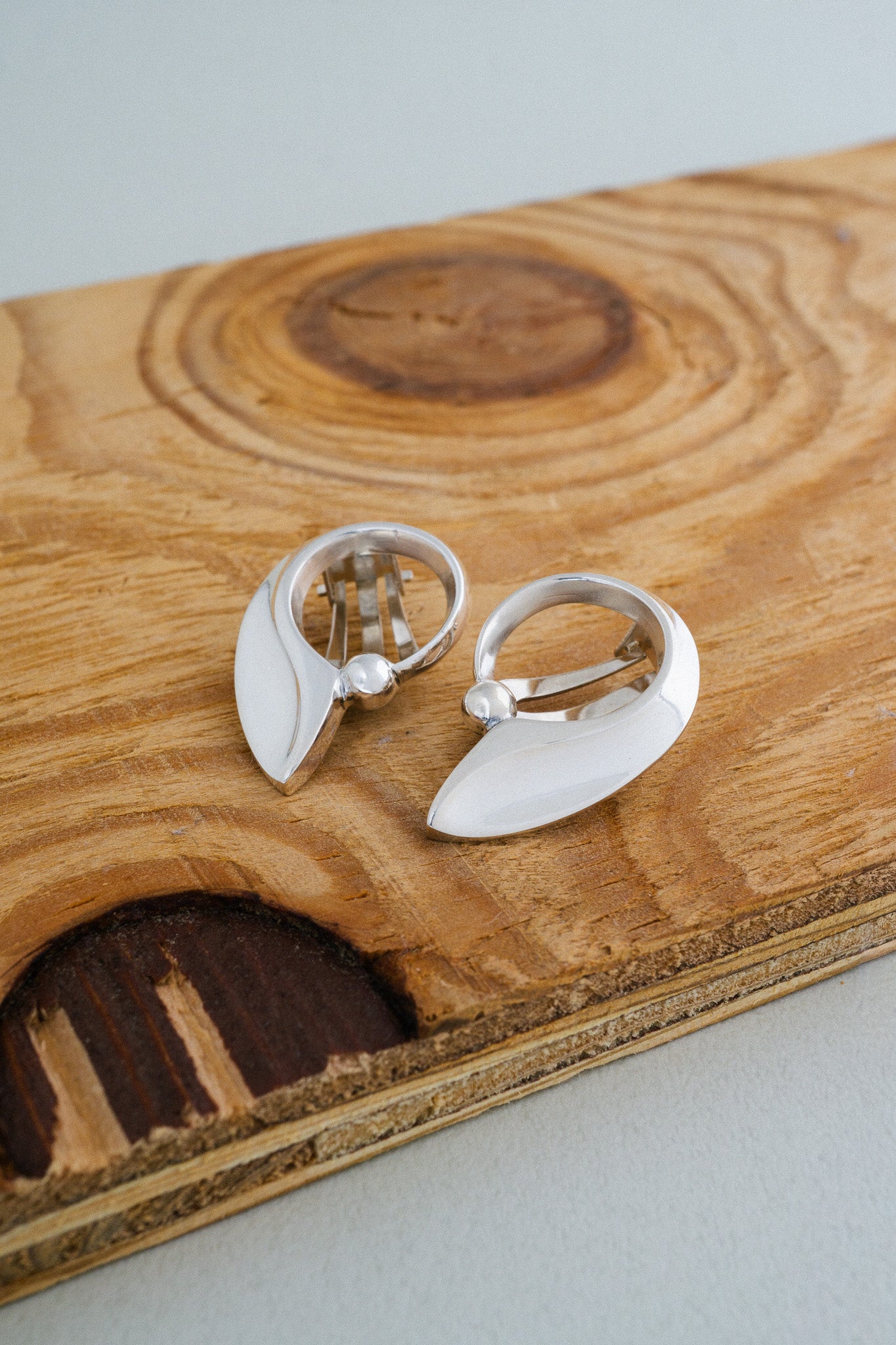 Hans Hansen | Silver Clip Earrings (Denmark)