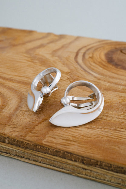 Hans Hansen | Silver Clip Earrings (Denmark)