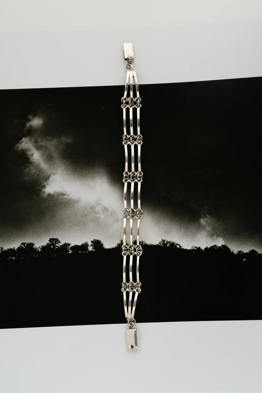 Triple Bar Link Bracelet (Taxco, Mexico)